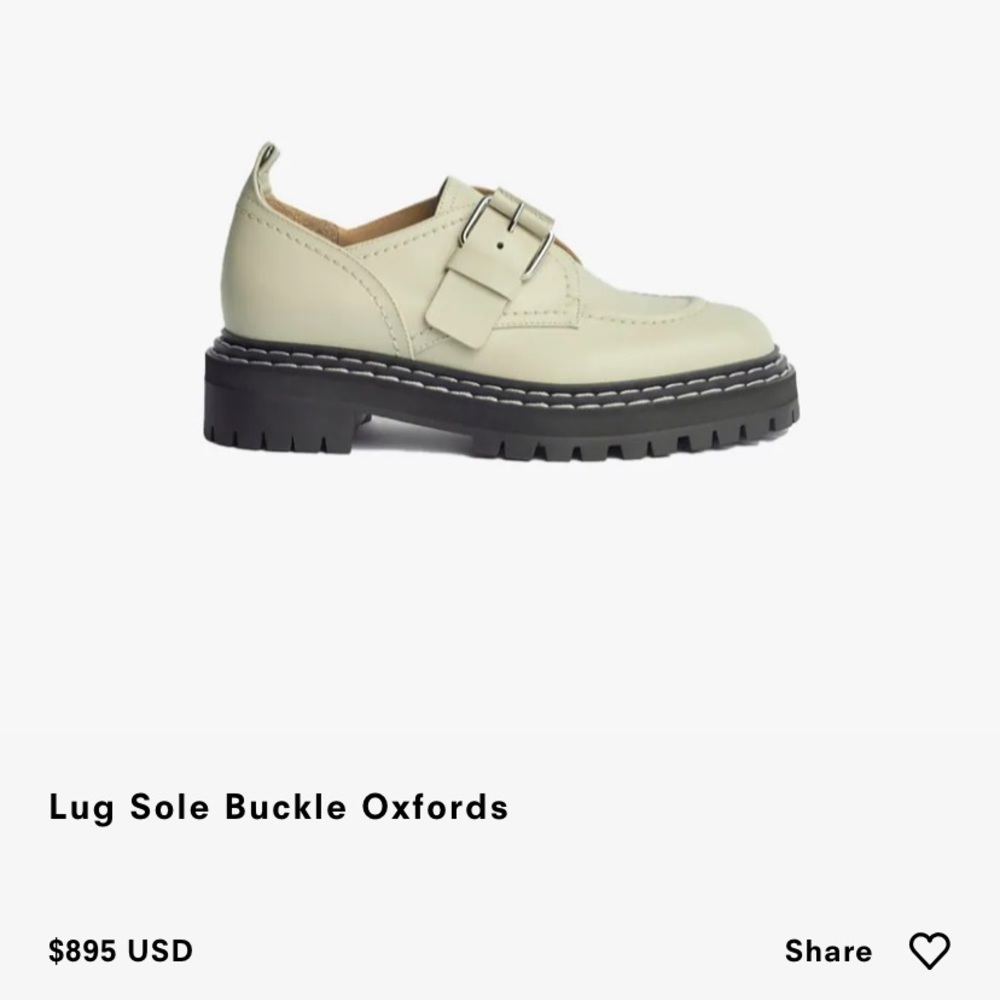 Proenza schouler buckled loafers